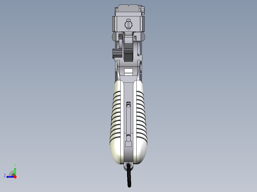 手枪左轮冲锋枪老式狙击步枪设计3D图纸mauser-711-nikl INVENTOR STP IGS STL右视图
