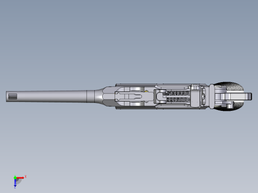 手枪左轮冲锋枪老式狙击步枪设计3D图纸mauser-711-nikl INVENTOR STP IGS STL俯视缩略图