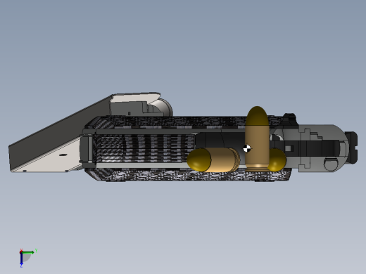 手枪左轮冲锋枪老式狙击步枪设计3D图纸Pistola M1911-A1 SW左视缩略图