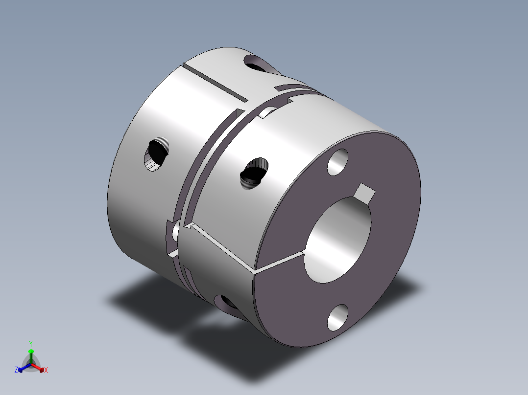 联轴器MCKSCWK40-16-16正等轴测图