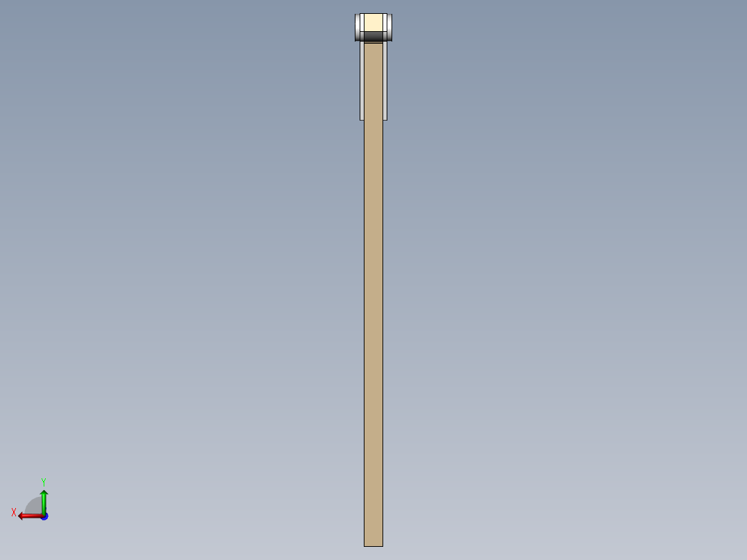 温室框架后视图