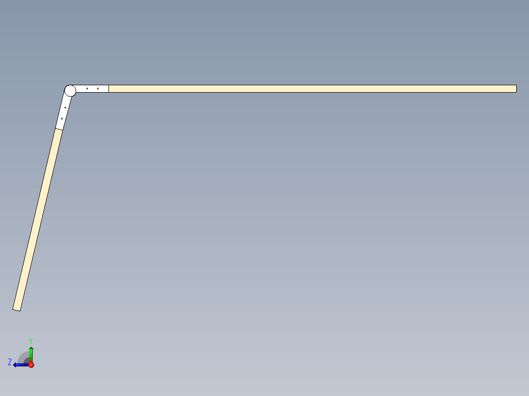 温室框架右视图