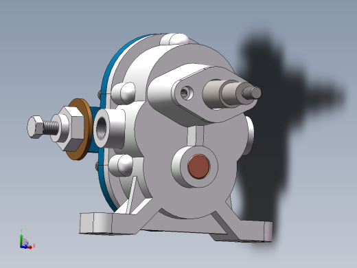 K型齿轮油泵（三维图+工程图）
