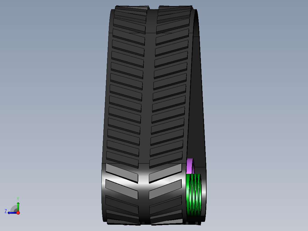 三角履带右视图