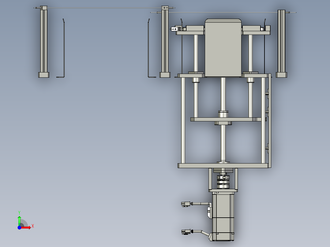 2022-22-PCM板升降机构前视图