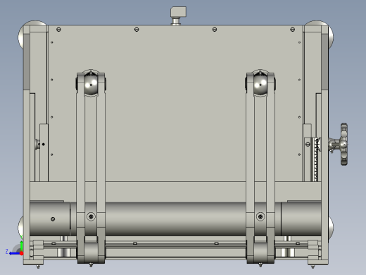 气动双压边金属板材折弯模具右视缩略图