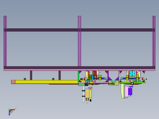 自动定位式锂电池焊接组装装置俯视缩略图