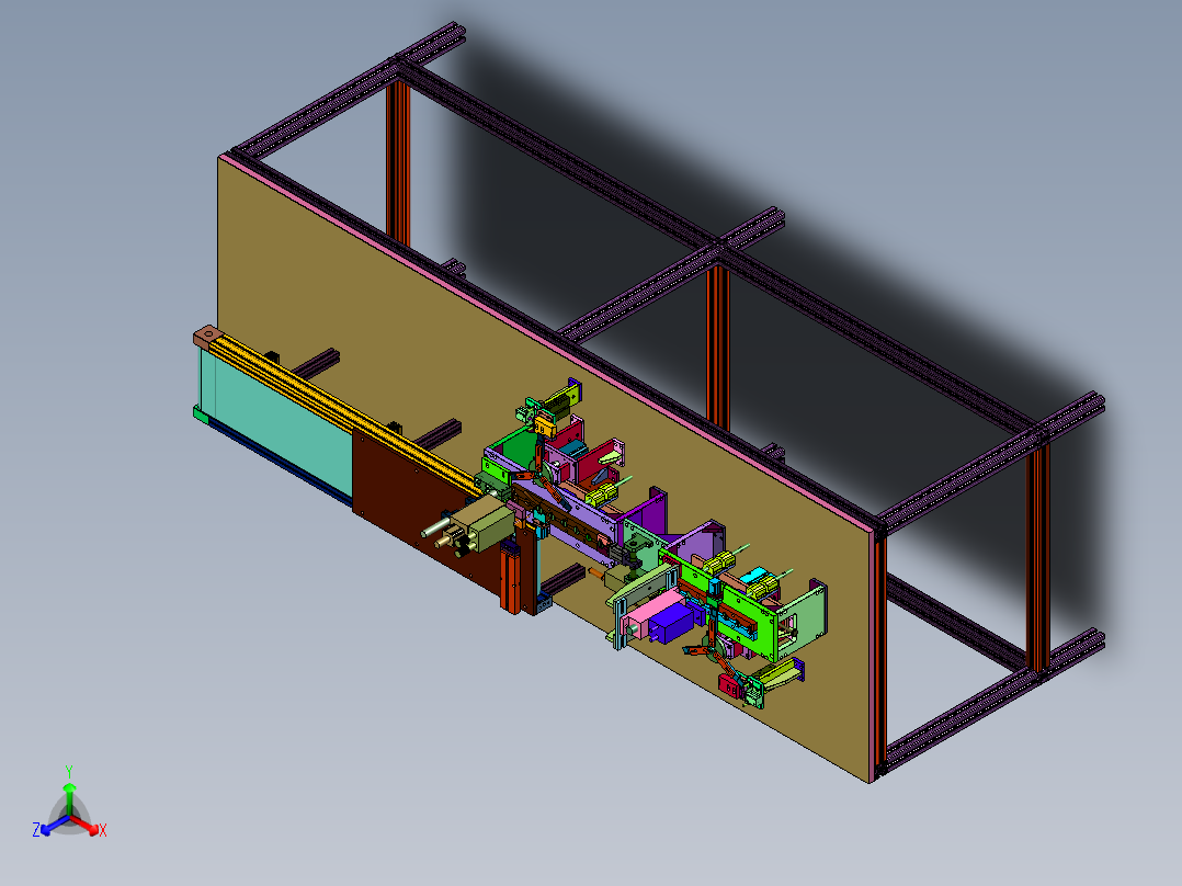 自动定位式锂电池焊接组装装置正等轴测图