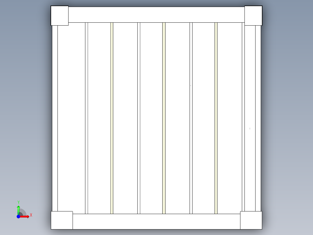 工厂化集装箱高密度养鱼前视图