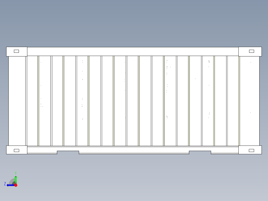 工厂化集装箱高密度养鱼右视图