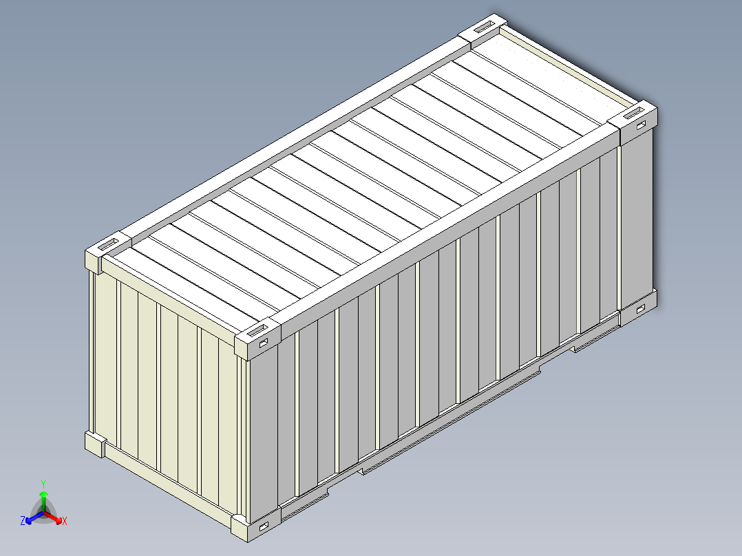 工厂化集装箱高密度养鱼正等轴测图
