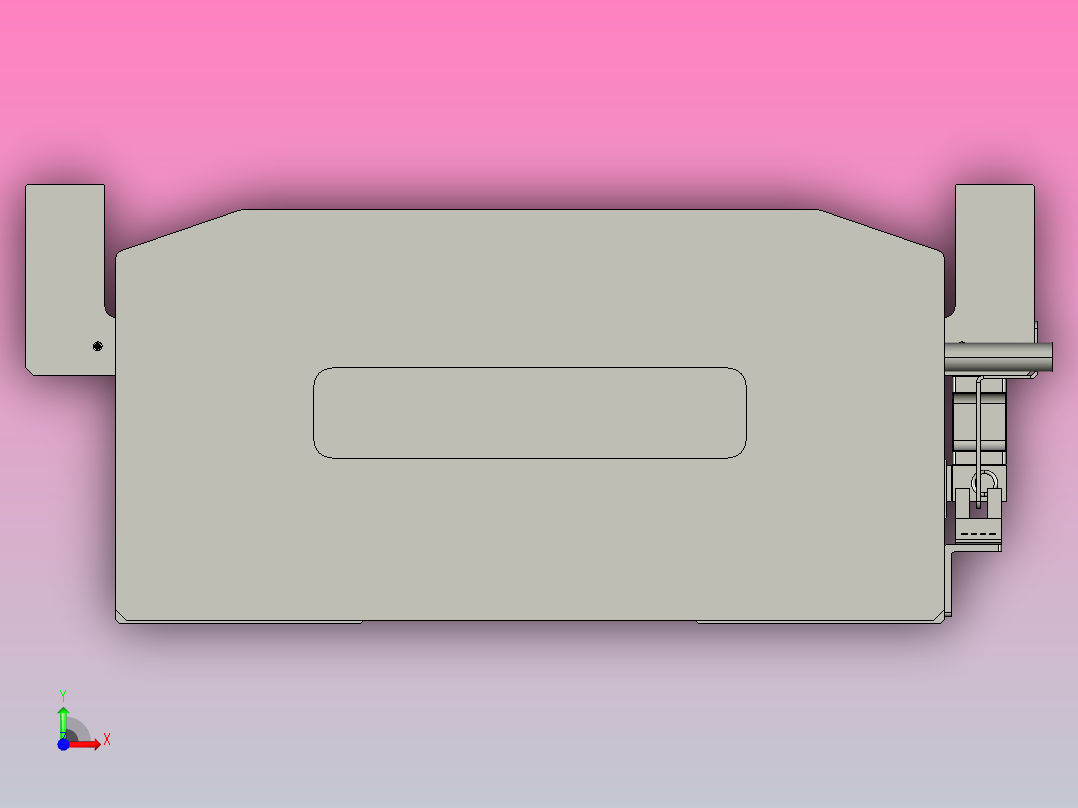 直驱直线电机轴TPA-LNP-230D-P33-L3780-C-1-3-C-10-N3(磁栅尺)前视图