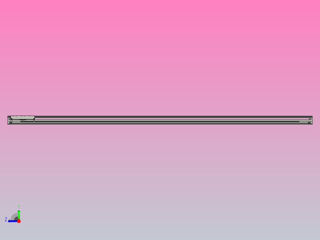 直驱直线电机轴TPA-LNP-230D-P33-L3780-C-1-3-C-10-N3(磁栅尺)右视图