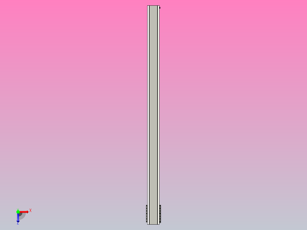 直驱直线电机轴TPA-LNP-230D-P33-L3780-C-1-3-C-10-N3(磁栅尺)俯视图