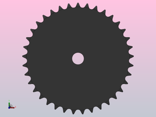 直孔链轮12B型_37-12B-1后视缩略图