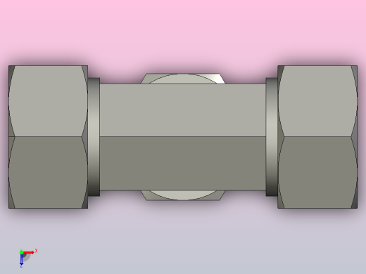 EO管接头三通异径管TR22 18 22L71.igs俯视缩略图