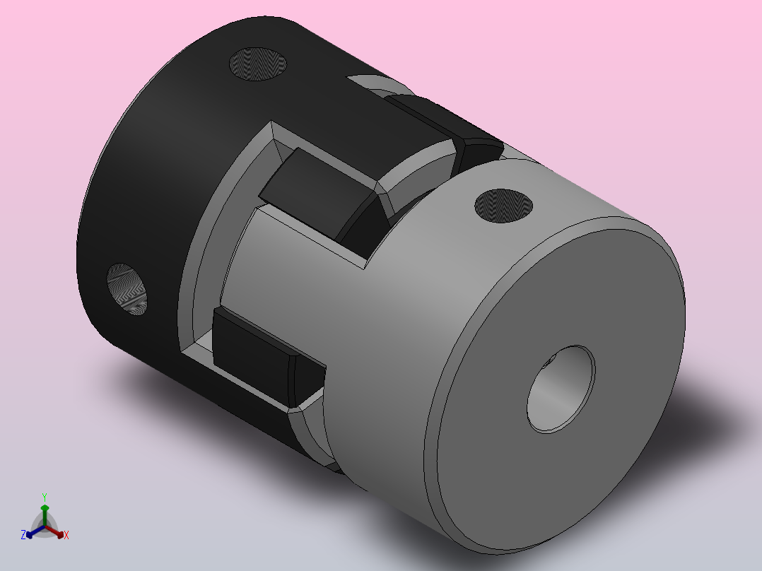 JM1无齿隙弹性联轴器_JM1-16-4-4主视图