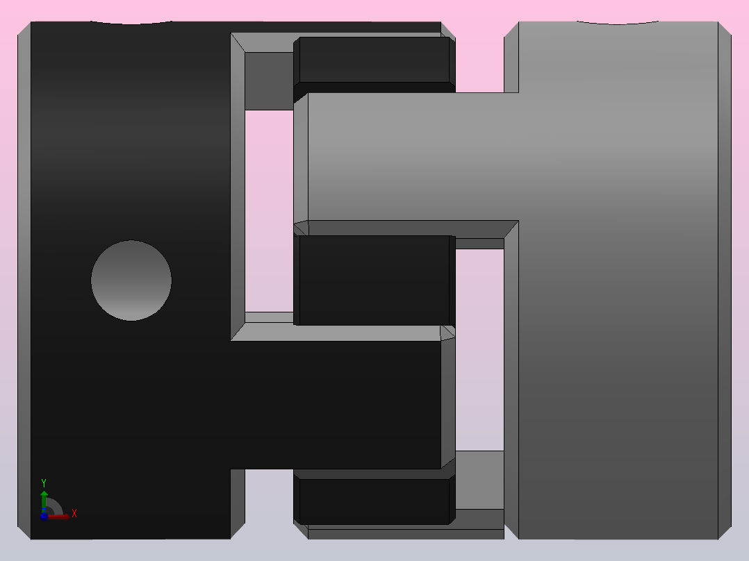 JM1无齿隙弹性联轴器_JM1-16-4-4前视图