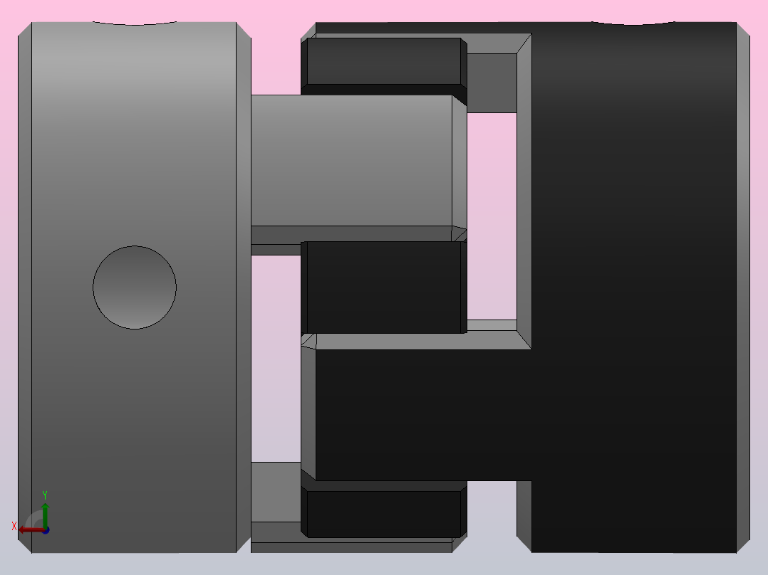 JM1无齿隙弹性联轴器_JM1-16-4-4后视图