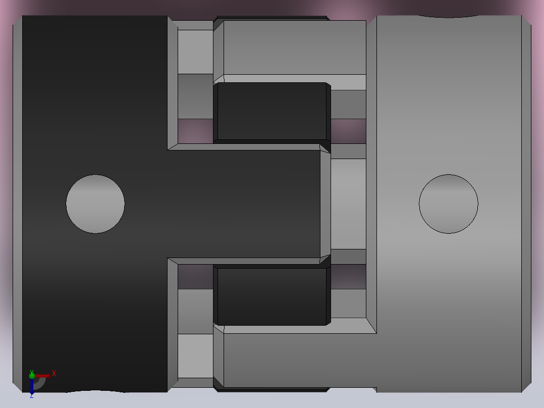 JM1无齿隙弹性联轴器_JM1-16-4-4俯视图