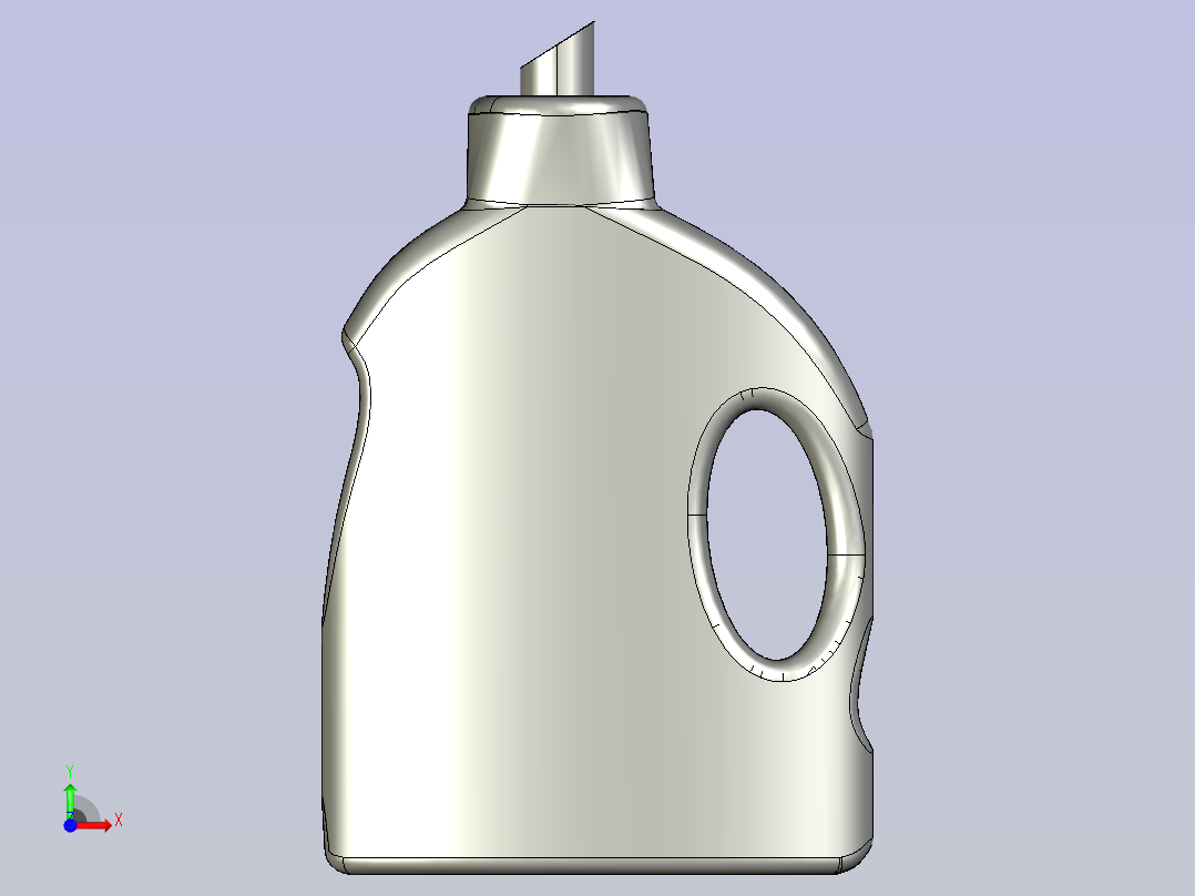 洗衣液瓶子前视图