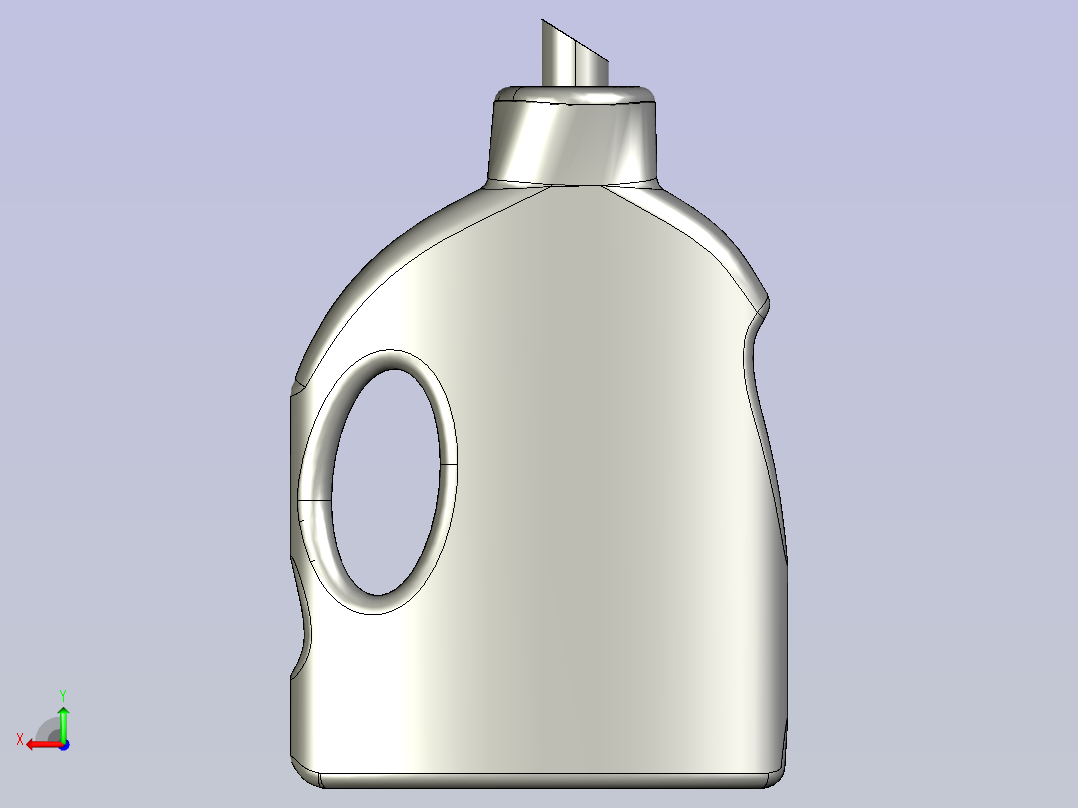 洗衣液瓶子后视图