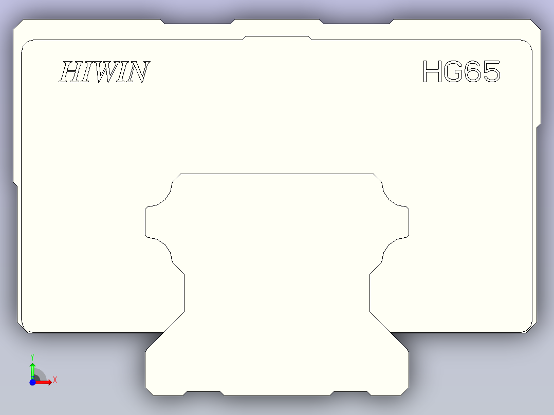 上银导轨 HGH65CA前视图