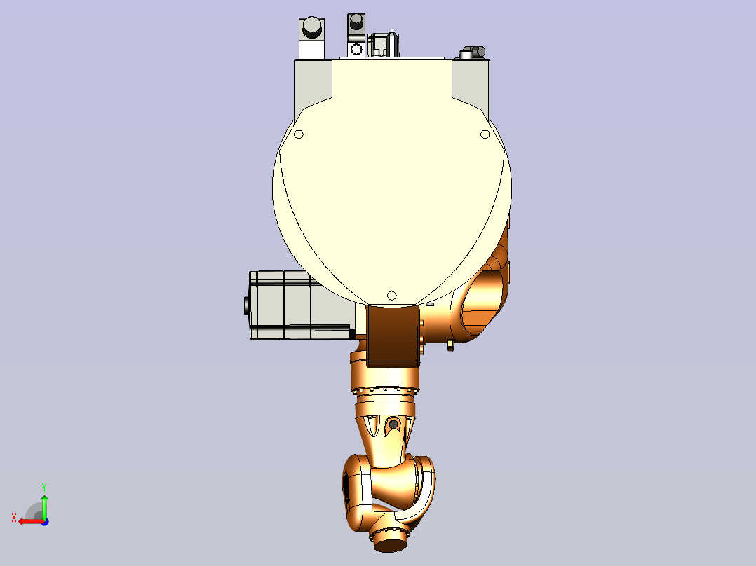 kuka kr16 三维模型图纸后视图
