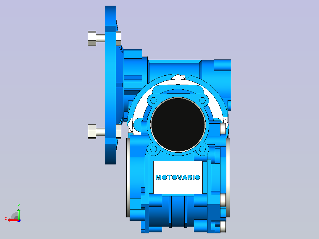 Motovario摩多利电机减速机SW-SW030-04050__5x10_11NO18NO11NO00NO后视图