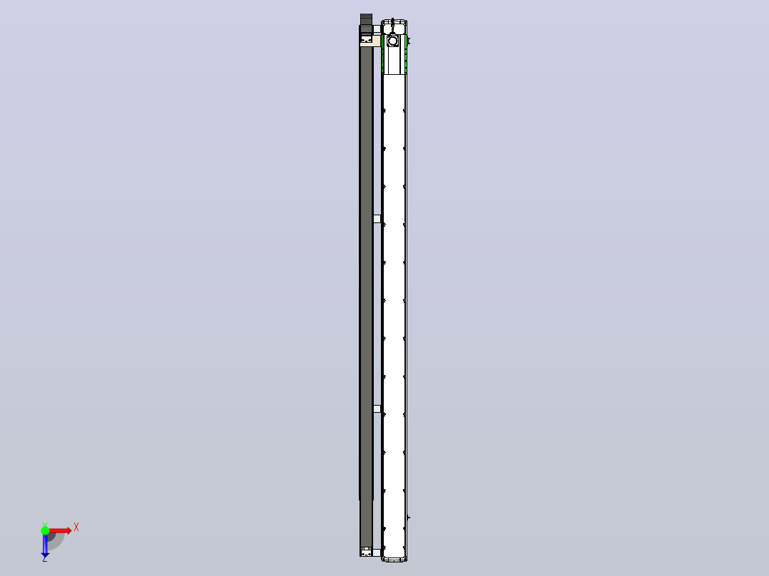 MFM14-BC-400W-2500L齿轮齿条模组MFM14 最大负载88KG俯视图