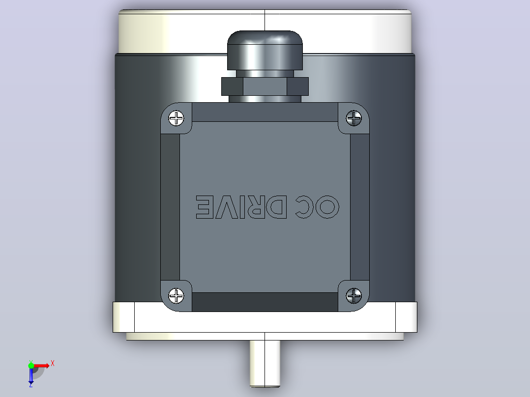 80AC(25W)微型交流（齿轴）基本型电机[80YS25WGV22H]俯视图