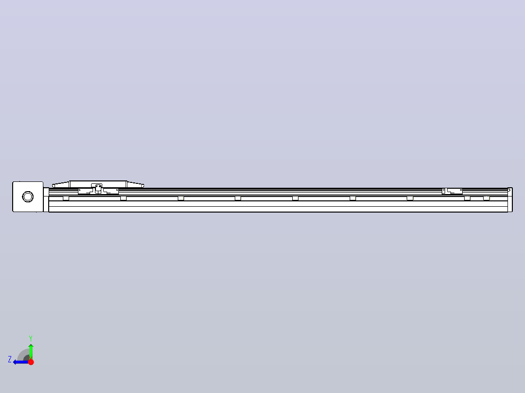 机器人皮带驱动直线轴TPA-GCB-150-P80-L900-DR-M75-N3右视图