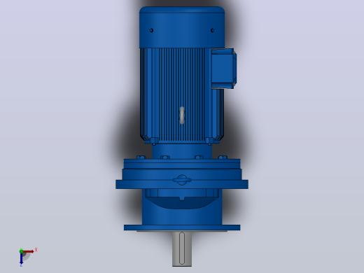 RXF127法兰轴伸式安装斜齿轮减速机RX127-Y7.5-8P-132M-M1-0°-Φ450俯视缩略图