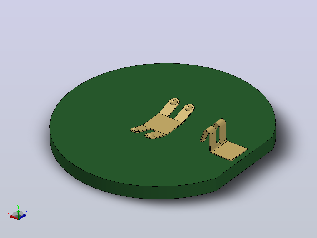 PCB电池充电座主视图