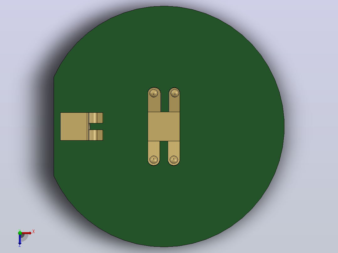 PCB电池充电座俯视图