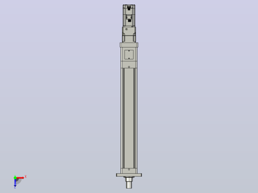 轻载电动缸TPA-ESR100-3210C-L500-M-FA-W-P75-JX-C3俯视缩略图