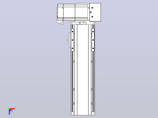 皮带直线轴半封闭可选导轨TPA-HNB-85D-90-L150-LU-C-P20-N3俯视缩略图