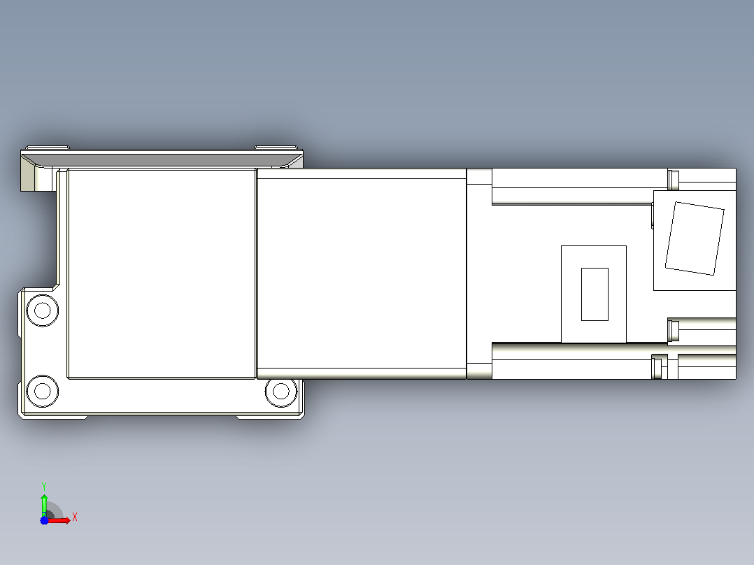 皮带直线轴双滑块型TPA-GCBS-80-P60-L50-DL-M20-N3前视图