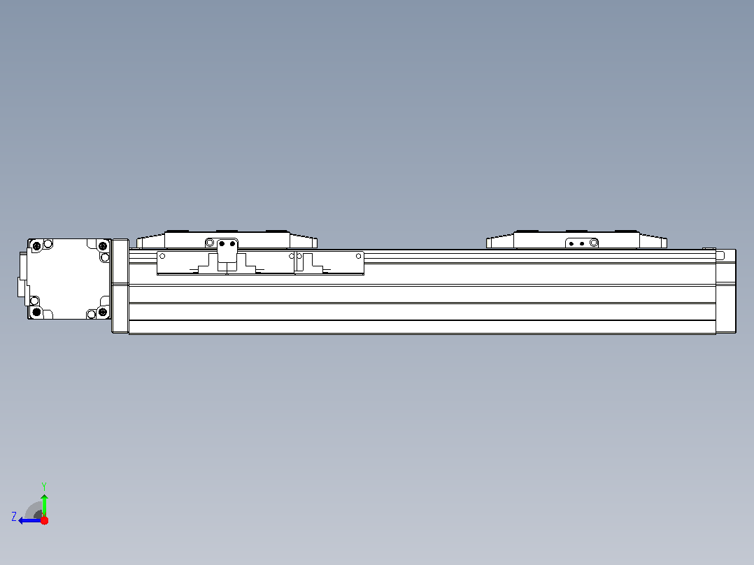 皮带直线轴双滑块型TPA-GCBS-80-P60-L50-DL-M20-N3右视图