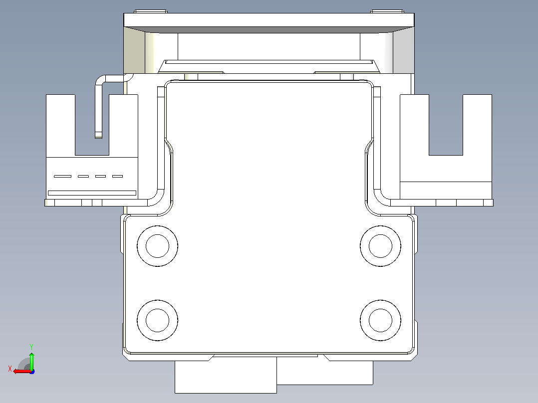滚珠丝杠直线轴内置导轨TPA-GCR-40-1210C-L50-M-M10-N3后视图