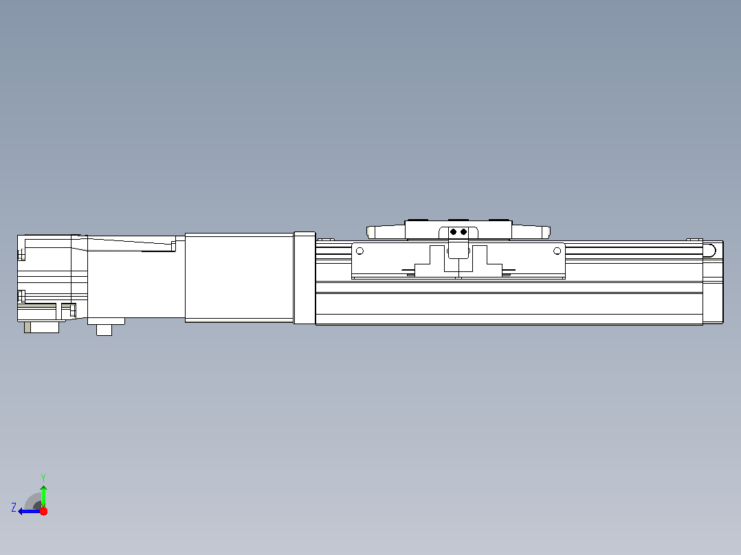滚珠丝杠直线轴内置导轨TPA-GCR-40-1210C-L50-M-M10-N3右视图