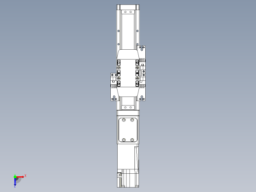 滚珠丝杠直线轴内置导轨TPA-GCR-40-1210C-L50-M-M10-N3俯视缩略图