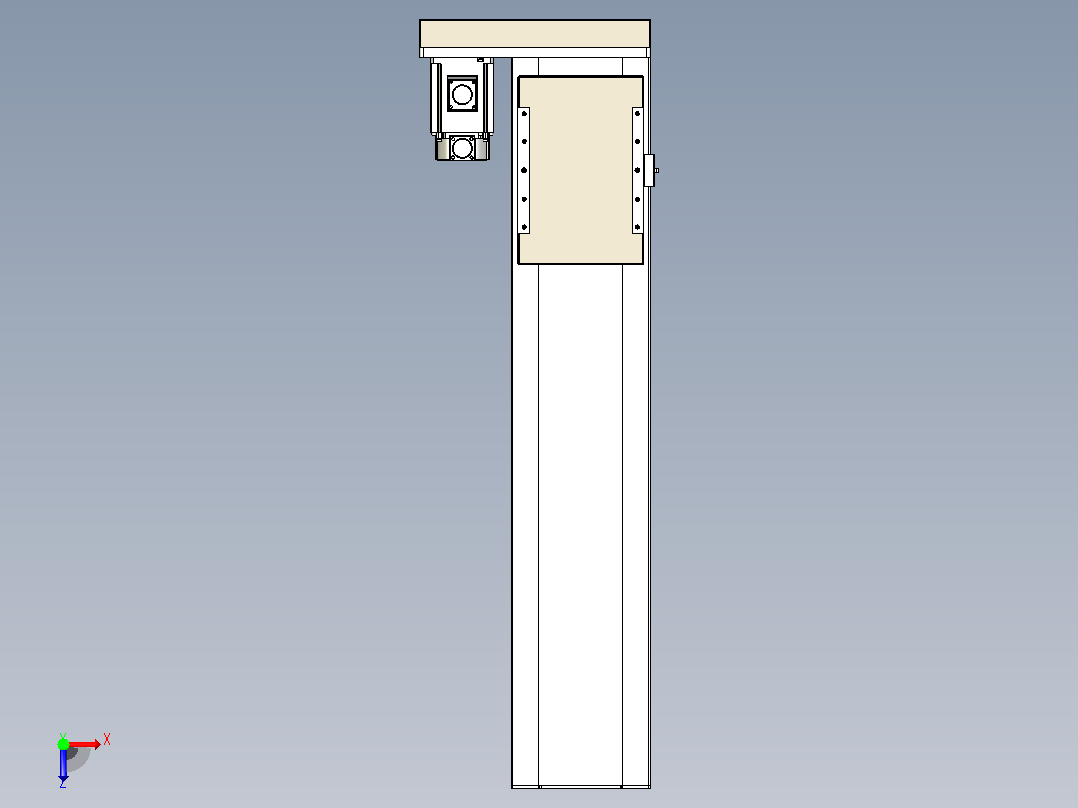 滚珠丝杠直线轴带导轨全封闭TPA-HCR-220D-3210C-L800-MR-Y-P1K-N3俯视图