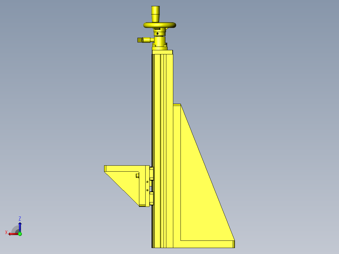 简易测量机后视图