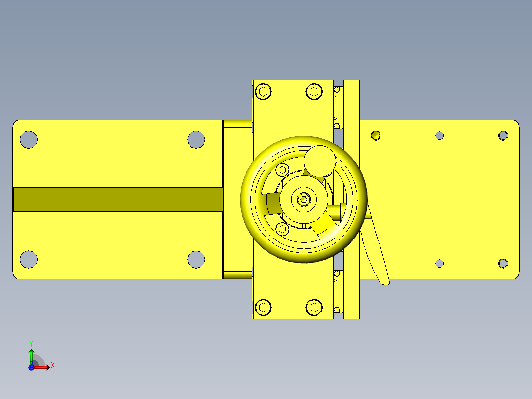 简易测量机俯视图