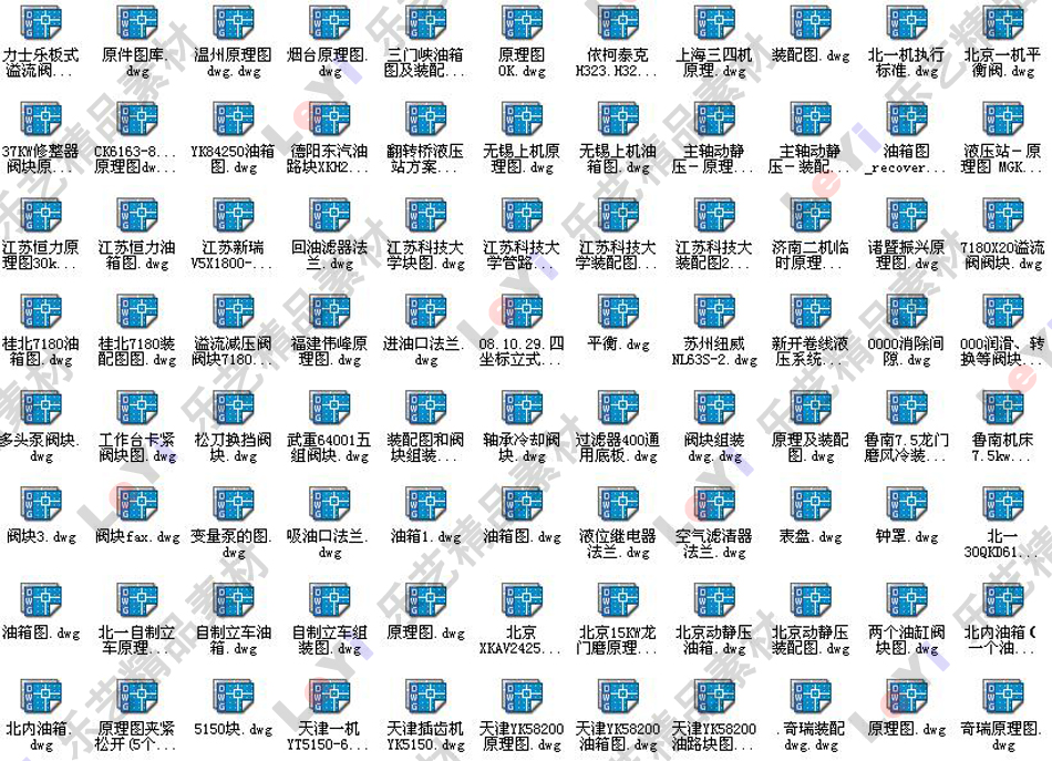 cad液压系统原理图元件符号库图纸素材10