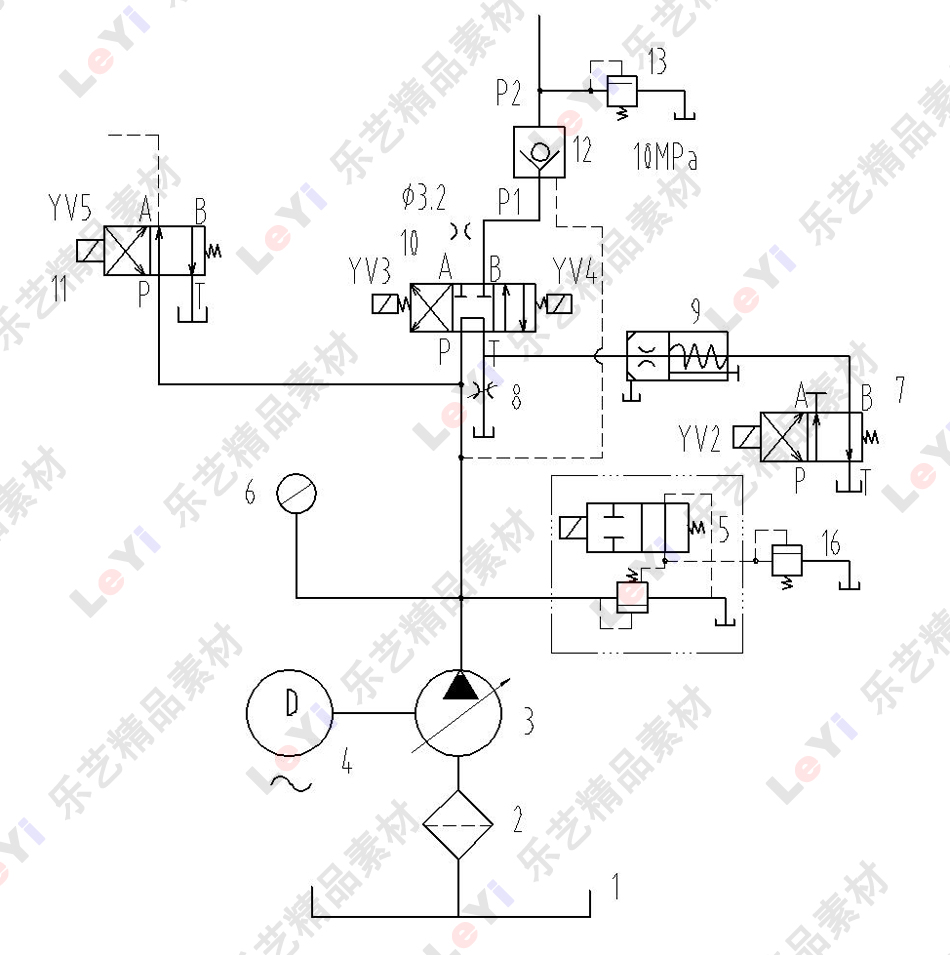 cad液压系统原理图元件符号库图纸素材10