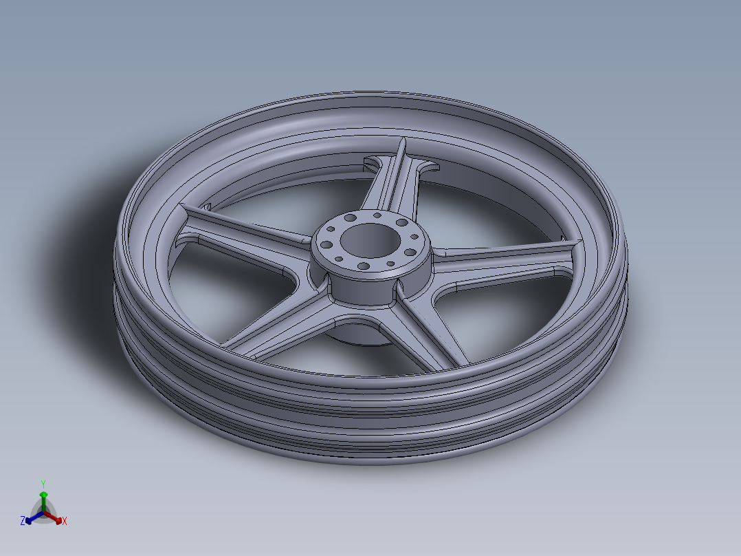 坎帕诺罗前轮3D模型