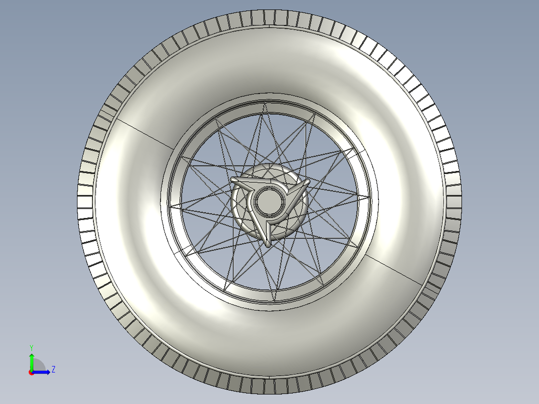 法拉利 156汽车轮胎3D模型左视图