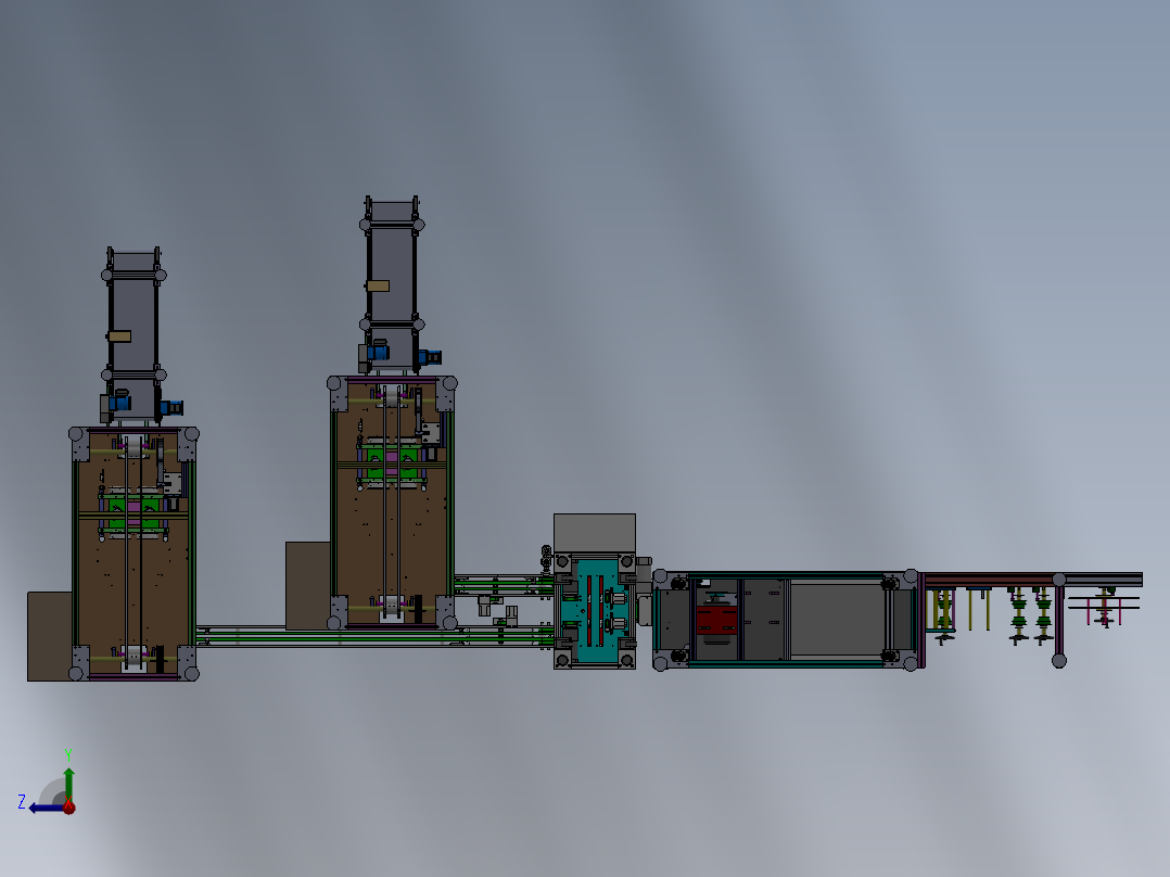 第四代口罩机右视图